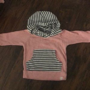 Lulu and Roo pink hoodie size 6-12mo